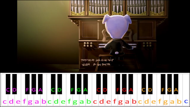 K.K. Chorale (Aircheck) - Animal Crossing: New Horizons Piano / Keyboard Easy Letter Notes for Beginners