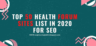 Top 50 Health Forum sites List in 2020 for Seo