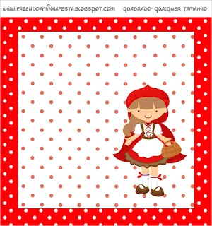 Little Red Riding Hood Party, Free Printable Candy Bar Labels.