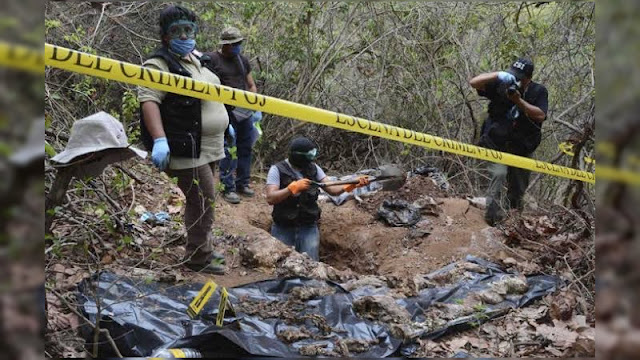Algunos maniatados y otros decapitados 5 cuerpos fueron restados en fosa en Zinapécuaro, Michoacán