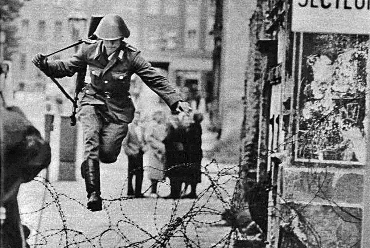 Leap Into Freedom: East German Soldier Escaping the Border ...