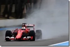 Sebastian Vettel nei test del Paul Ricard