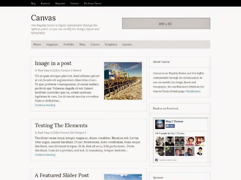 Template Blogger Niche Canvas