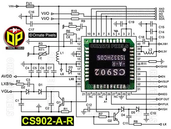 CS902 IC Schematic Circuit Diagram, CS902-A-R IC Circuit Diagram, CS902 IC Diagram,