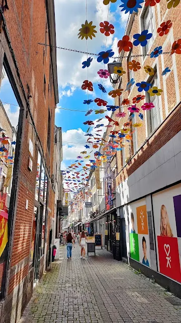 Small street in Namur, Belgium