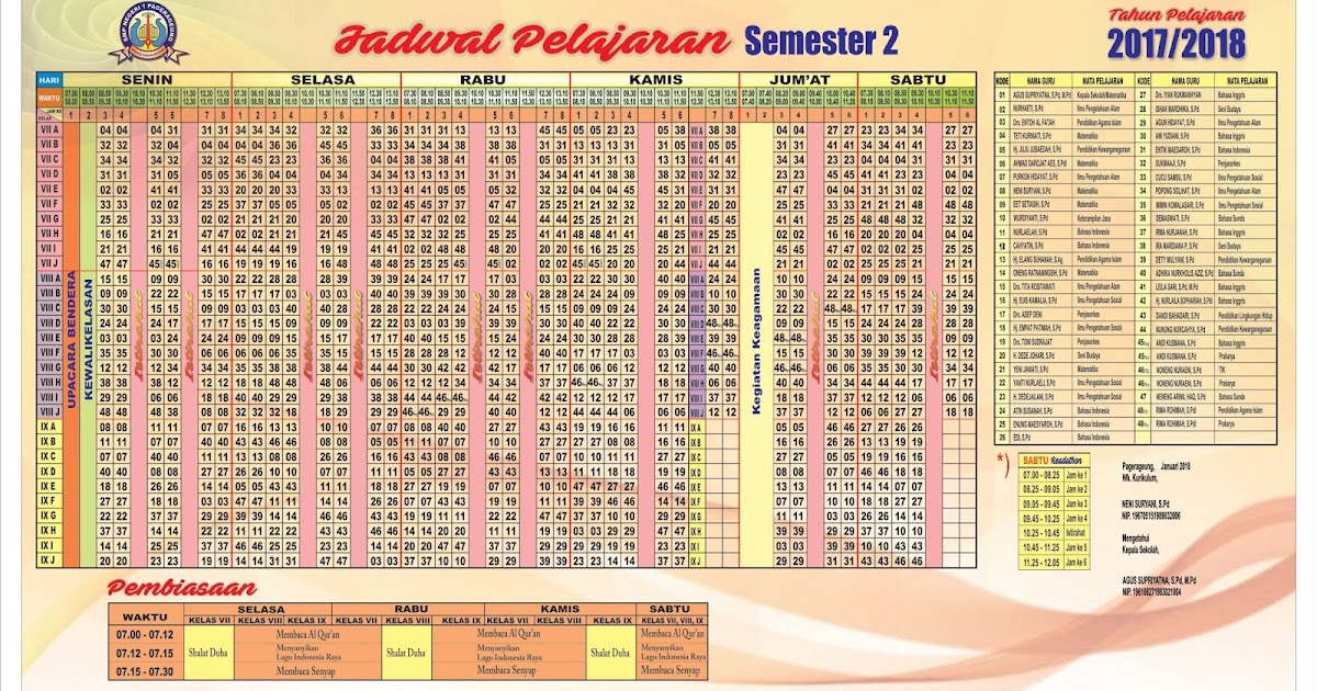 Contoh Spanduk Jadwal Pelajaran Format Cdr  KARYAKU