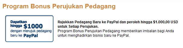 apa paypal memberi uang