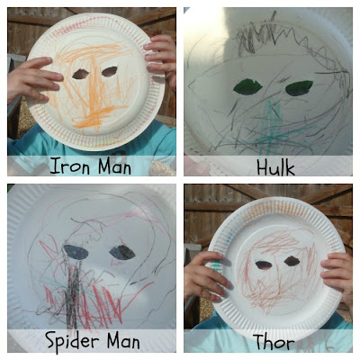 Things for kids to make, paper plate masks