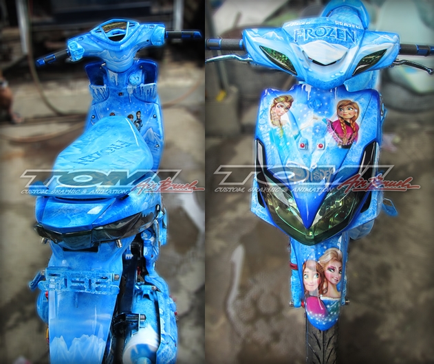 Modifikasi Yamaha Xeon, Airbrush Frozen