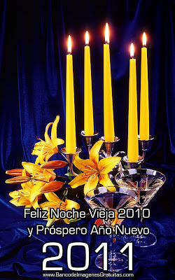 Imágenes con mensajes para Noche Vieja 2010 y Año Nuevo 2011