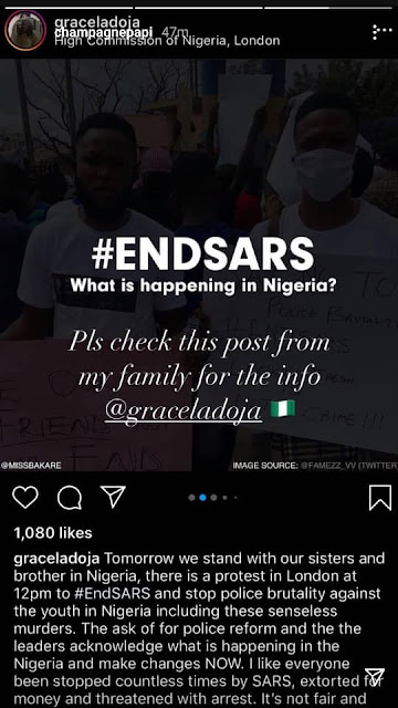 World Famous Rapper, Drake Joins The #EndSARS Campaign