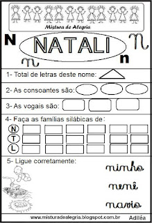 Brincando com o nome Natali