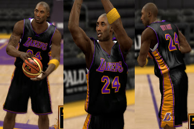 NBA 2K13 Lakers Unveil Hollywood Nights Black Jersey Mod