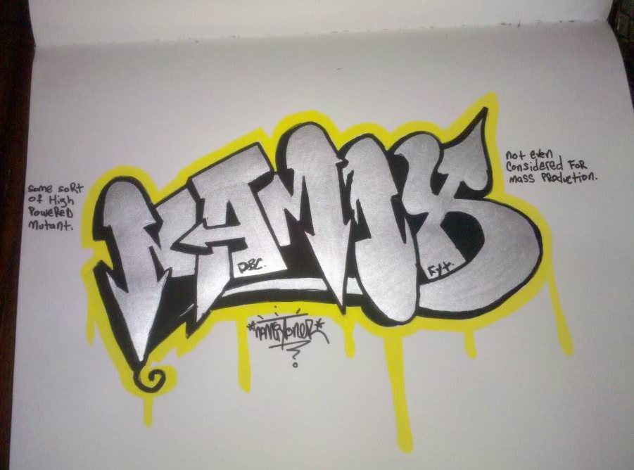 create graffiti sketches