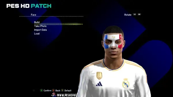 PES 2013 HD PATCH 2024 Mbappe face
