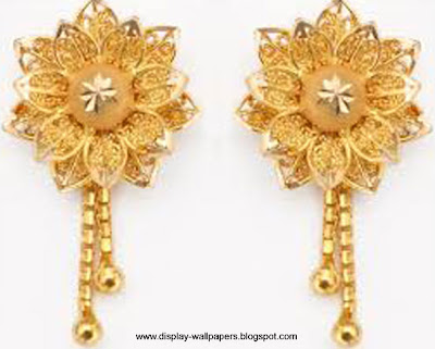 Pure Gold Earrings Designs For Girls