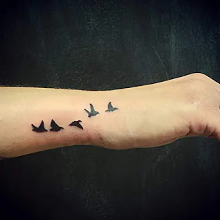 Birds Flying Temporary 3D Tattoos Design Ideas in Hindi