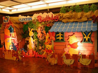 Children parties, Pooh Bear Decoration