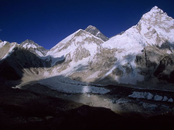 Mount Everest and Mount Nuptse