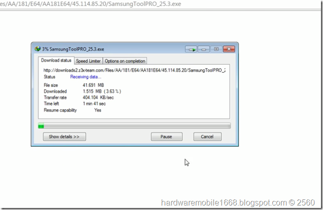 รูปประกอบ วิธีการดาวน์โหลด ไฟล์ SamsungToolPro จากโปรแกรม shell รูปที่ 8