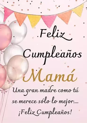 frases de cumpleaños para mamá