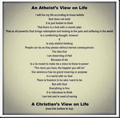 Atheist vs Christian View of Life