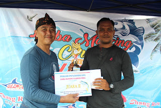 Juara kedua ikan terberat 1.8kg