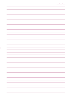 Folha de Papel Pautado universitario rosa para imprimir