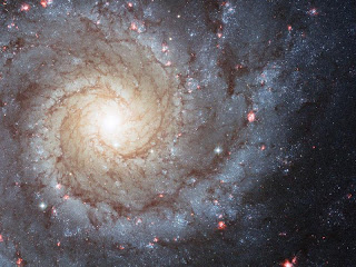 Galaxia espiral M74 desde el Hubble