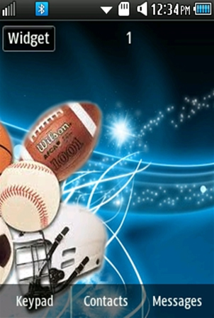 Sports Equipmets Samsung Corby 2 Theme Wallpaper