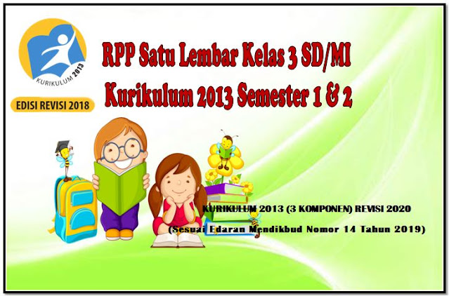 rpp 1 lembar kelas 3 sd kk 2013 terbaru