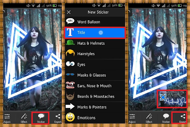 Cara Edit Glow Effect Segitiga Bercahaya [Picsay Pro]