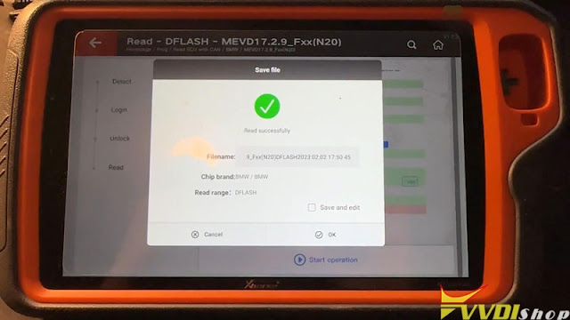 VVDI Key Tool Plus Read BMW MEVD17.2.9 ISN 7