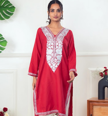 embroidered kurtis