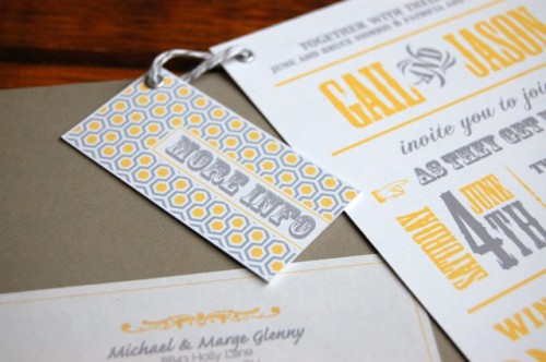 Lemon Wedding Ideas Yellow Wedding Invitations