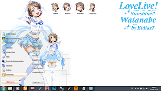 [Theme Win 7] Love Live! Sunshine - Watanabe You by Eldiaz7