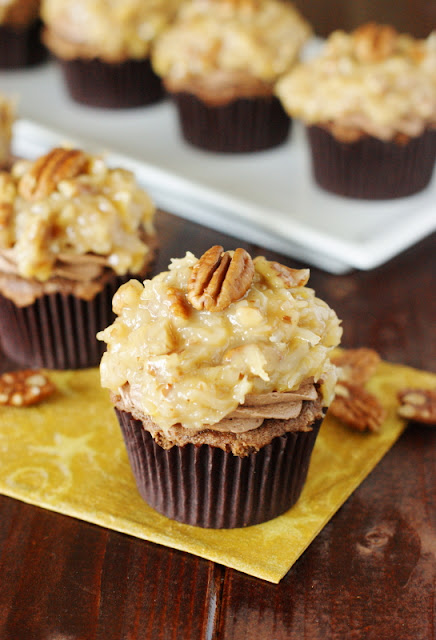 German Chocolate Cupcakes