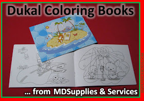 Dukal Coloring Book review:  perfect size for an OCC shoebox.