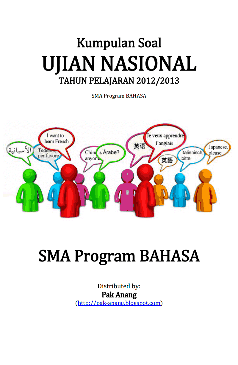 Download PDF Kumpulan Soal UN SMA Program Studi BAHASA 2013 (23 Paket