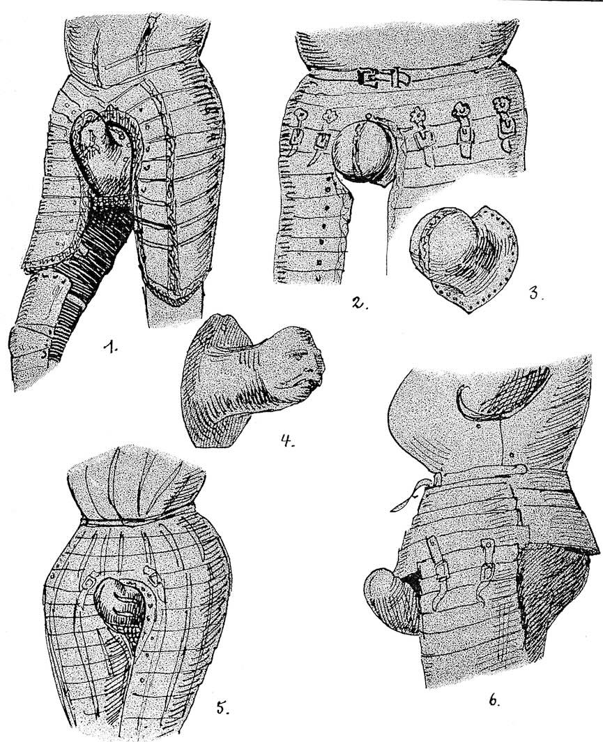 1500s armour codpieces