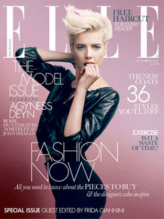 Agyness Deyn for UK Elle October 2011