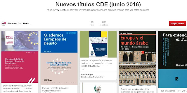 Nuevos títulos CDE (junio 2016)