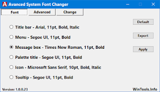 Advanced System Font Changer 1.1.2.33