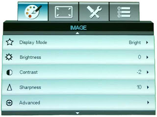 Image configuration OPTOMA HD25-LV