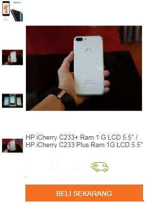 jadi smartphone teranyar yang dirilis jelang simpulan tahun Otak Atik Gadget -  HP I-Cherry C233 Plus, Layar Luas Spesifikasi Terbaik