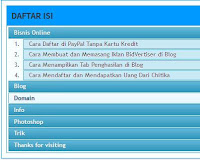 Cara Membuat Daftar Isi Accordion di Blog