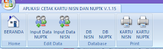 Aplikasi Kartu NUPTK, NRG Dan NISN Cetak Dengan Model Baru