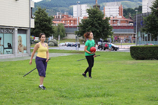 Entrenamiento en Barakaldo del equipo de Bizkaia de quidditch