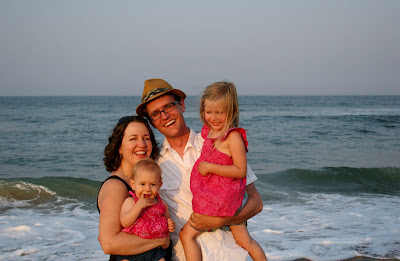 fam at the beach