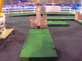 Minigolf course at The O2 in London